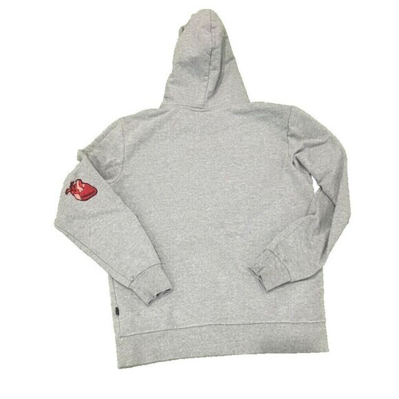 Puma  Women's Gray Hoodie Customized With Patches Size Small - Picture 13 of 13